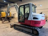 2017 Takeuchi TB290 mini excavator, rear three-quarter view