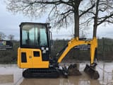 2022 JCB 16C-1 mini excavator, side view
