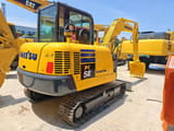 2019 Komatsu PC58-8 mini excavator, rear three-quarter view