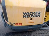 2016 Wacker Neuson EZ28 mini excavator rear view
