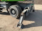 2015 Sennebogen 818 wheel excavator undercarriage detail