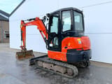 2020 Kubota KX037-4 mini excavator, rear three-quarter view