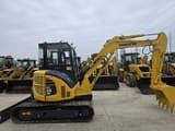 2023 Komatsu PC-55MR mini excavator, side profile view
