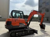 2024 Doosan DX75-9C mini excavator, side view