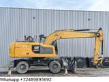 2018 Caterpillar MH3022 wheel excavator, side profile view