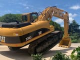 2021 Caterpillar 330CL crawler excavator, rear three-quarter view