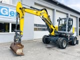 2017 Wacker Neuson EW100 wheel excavator, side view