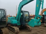 2018 Kobelco SK75-8 crawler excavator, side view