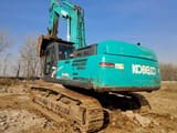 2022 Kobelco SK480LC crawler excavator, rear three-quarter view