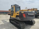 2023 Volvo EC140DL crawler excavator, rear three-quarter view