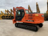 2022 Doosan DX140LC crawler excavator, side view