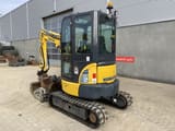 2020 Komatsu PC26MR-3 mini excavator, rear three-quarter view