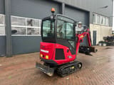 2022 Yanmar SV15VT mini excavator, rear three-quarter view