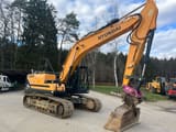 2016 Hyundai HX220L crawler excavator, side view