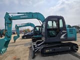 2022 Kobelco SK75-8 mini excavator side view