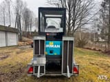 2018 Airman AX19-6A mini excavator rear view on trailer