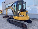 2016 Caterpillar 305E mini excavator, rear three-quarter view