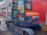 2016 Doosan DX85R-3 mini excavator, rear three-quarter view