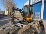 Berger Kraus BK2000NKSR mini excavator on trailer