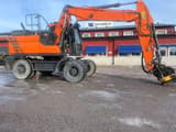 2016 Doosan DX140W-5 wheel excavator side view