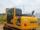 2023 Komatsu PC120 crawler excavator, rear three-quarter view