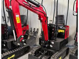 2024 JPC HT-12 mini excavator, front three-quarter view