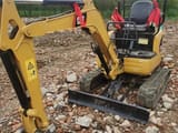 Caterpillar 301.7 mini excavator, front three-quarter view