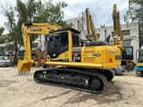 2022 Komatsu PC210LC-8 crawler excavator, rear three-quarter view
