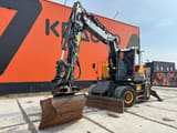 2019 Volvo EWR150E wheel excavator, front three-quarter view