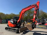 2024 Kubota KX085-5 crawler excavator, side view