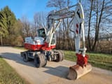 2020 Takeuchi TB295W wheel excavator, side view