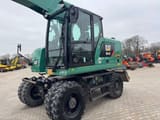 2016 Caterpillar M314F wheel excavator, side profile view