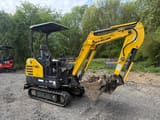 2018 New Holland E18C mini excavator, side view
