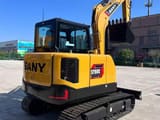 2025 Sany SY60C excavator, rear three-quarter view