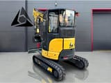 Gorila G40S I PRO CAB mini excavator, rear three-quarter view