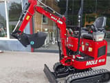 Mole M10 mini excavator, side view