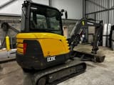 2012 Volvo EC35C mini excavator, rear three-quarter view