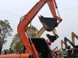 2023 Hitachi ZX70 mini excavator side profile view