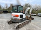 2017 Bobcat E50 crawler excavator, rear three-quarter view