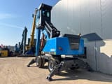 2018 Fuchs MHL320F material handler, rear three-quarter view