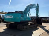 2021 Kobelco SK300LC-10E crawler excavator, rear three-quarter view
