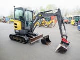 2019 Volvo ECR25D mini excavator, side view