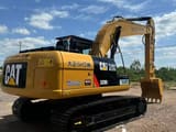 2025 Caterpillar 320D2 crawler excavator rear three-quarter view