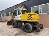 2005 Atlas 1604K wheel excavator, rear three-quarter view