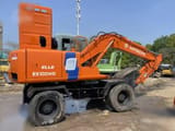 1993 Hitachi EX100WD wheel excavator side view