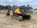 2023 Volvo EC380EL crawler excavator, rear three-quarter view