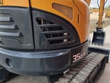2018 Hyundai R35Z-9 mini excavator rear quarter view