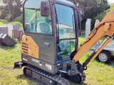 2022 CASE CX19C mini excavator, side view