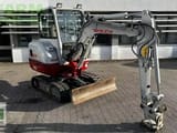 2018 Takeuchi TB230 V3 mini excavator, front three-quarter view