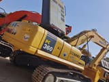 2025 Komatsu PC360-7 crawler excavator, rear three-quarter view